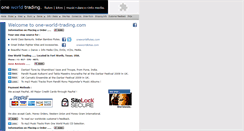 Desktop Screenshot of one-world-trading.com